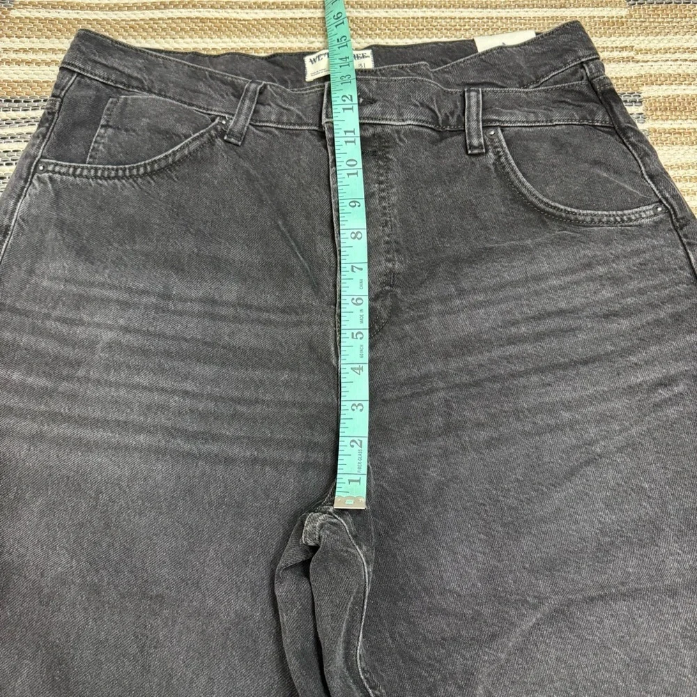 Free‎ People Crossroads Mid Rise Slim Straight Button Fly Denim Jeans Size 31
